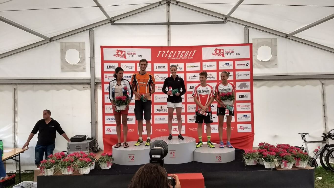Uster triathlon 2017: podium